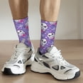 thumbnail image 6 of Pofeuu Owl And Flowers Print Crew Socks, Adult Running Hiking Socks for Youth and Adult, 6 of 6
