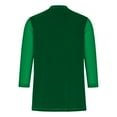 thumbnail image 5 of Olyvenn 3/4 Long Sleeve Mesh Velvet Shirts for Women Dressy Loose Crewneck Office Blouses Elegant Business Casual Party Tops Green S, 5 of 5
