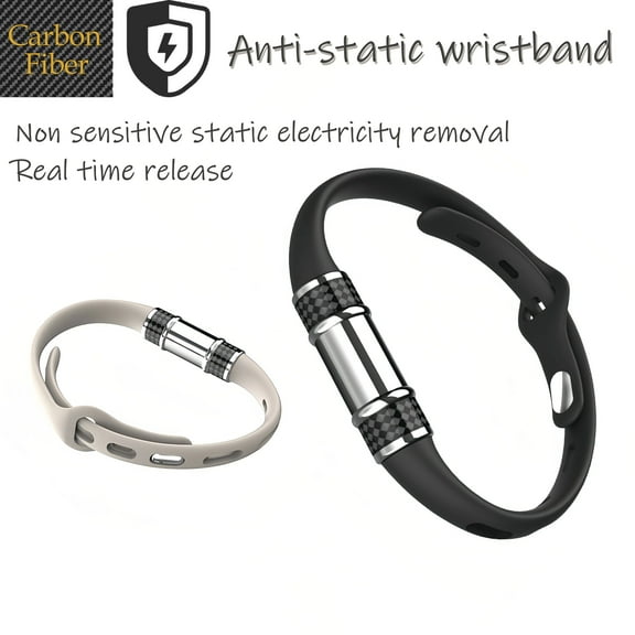 QUERZIS Anti-Static Wristband for Static Relief, Food-Grade Safe Material, Adjustable Fit for Adults and Children