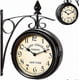 thumbnail image 2 of Wall Clock Wrought Iron Garden Clock Station Clock 2-sided Handmade Grand Central Terminal New York, 2 of 5