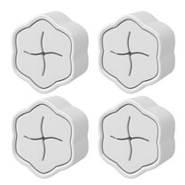 Necvior 4Pcs Kitchen Towel Hooks,Round Self Adhesive Wall Mount Dish Towel Hook Hangers