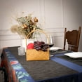 thumbnail image 3 of 6pcs Placemat with Compatible Table Runner Crossweave Insulation Placemat Washable Table Mats Set Heat Resistant, 3 of 10
