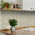 thumbnail image 2 of Mi Alma Vinyl Peel and Stick Vintage Lemon Removable Easy R47 Backsplash Tile Stickers, Light Green/Yellow, 4" x 4" (24-Pack), 2 of 10
