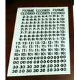 thumbnail image 5 of Static Cling Business Hours Open & Closed Window or Door Sign with Time Sheet Stickers, 5 of 5