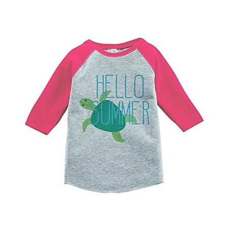 

Custom Party Shop Hello Summer Raglan Tee Pink