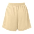 thumbnail image 5 of SOFTCCLO Shorts for Women 2026 Summer New Shorts Wide Leg Elastic Waist Outdoor Lounge Womens Shorts Beige L, 5 of 6