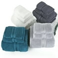 thumbnail image 3 of Coofit Bath Towels Set Cotton 3PCS Super Absorbent Washcloth Hand Towel for Bathroom, 3 of 8