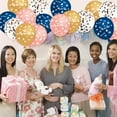 thumbnail image 5 of 36 Piece Balloon Set, Navy Blue and Rose Gold Latex Balloons for Party Decorations, 5 of 6