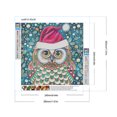 thumbnail image 2 of Pintura de diamante 5D DIY, taladro redondo completo, Kit de búho navideño, decoración del hogar, 30x30cm, 2 of 9