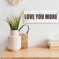 thumbnail image 4 of HFDF Love You More Sign Wall Decor Love Quotes Canvas Wall Art Modern Farmhouse Wall Decoration Mimalist Wall Art Prts Poster for Bedroom and Livg Room (6x17 es, ) 24x16inch Framed, 4 of 6