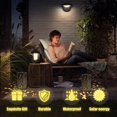 thumbnail image 4 of 2PCS Solar Lanterns Outdoor Hanging Solar Dragonfly Lantern with Handle IP65 Waterproof Solar Iron Art Lantern Auto On/Off, 4 of 8