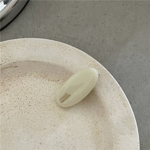 Horquilla De Acrílico Con Clip Lateral Ovalada Para Niñas Gao Jiahui unisex