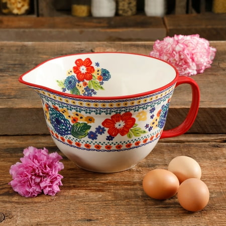 - The Pioneer Woman Dazzling Dahlias 3.3-Quart Batter Bowl