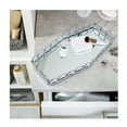 thumbnail image 4 of Home Details Circles and Squares Steel Vanity Mirror Tray 1.6" H, Chrome, 4 of 9