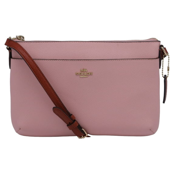 Pre-Owned Coach East West Crossbody Bag in Pink Leather
