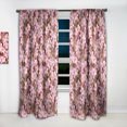 thumbnail image 2 of Designart 'Blossom Pink LII' Traditional Curtain Panel, 2 of 5