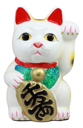 Maneki Neko Money Lucky Cat Chinese Japanese Statue 