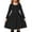 A-black, variant on Arshiner Girls Long Sleeve Casual Swing Dresses