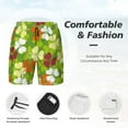 thumbnail image 5 of Haiem St. Patrick's Day3 Mens Swim Trunks with Compression Liner 2 in 1 Swimming Shorts Stretch Swimwear Quick Dry,Board Shorts-Small, 5 of 9