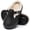 Black, variant on Ecetana Women's Fuzzy Lined Clogs Warm Slip-On House Slippers