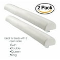 [2Pack] hiccapop Foam Bed Bumpers Toddler Bed Rails with Waterproof Cover for Kids Safety
