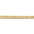 thumbnail image 3 of Leslie's Real 14kt Yellow Gold 4.5mm Flat Beveled Curb Chain; 22 inch; Lobster (Fancy) Clasp; for Adults and Teens; for Women and Men, 3 of 5