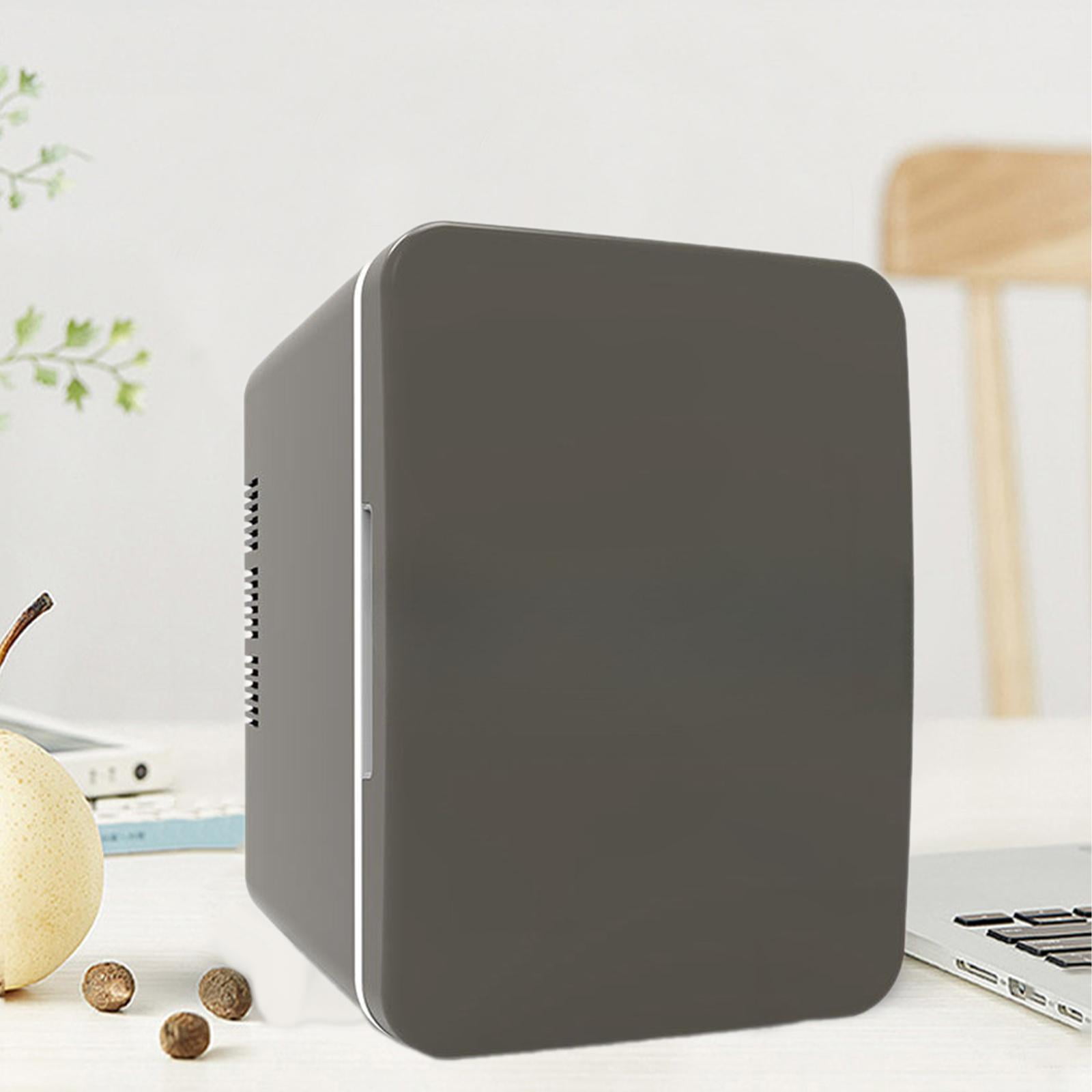 YWMJZEU 4L Mini Fridge Beauty Tool Fridge Compact Refrigerator Portable Drinks Fridge for Bar , gray