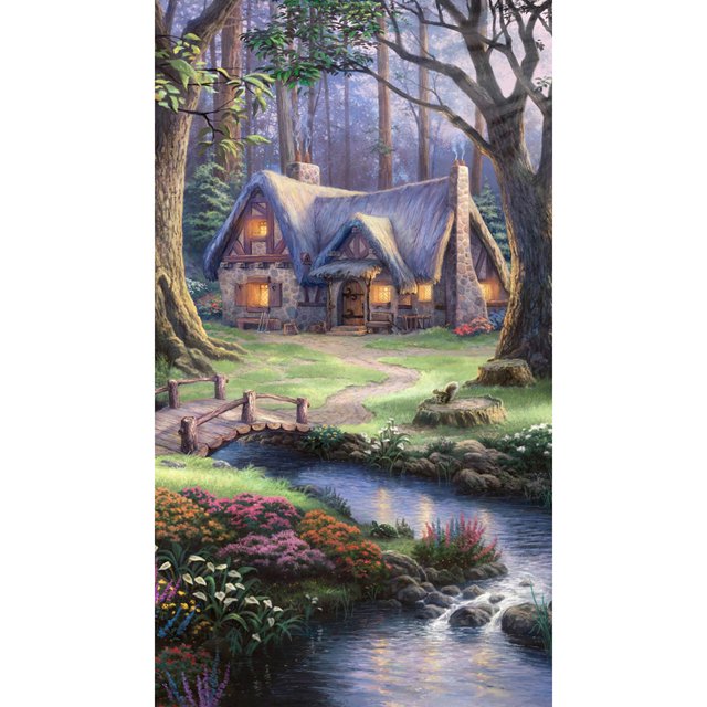 Cuadros Decorativos Hecho a mano 5D DIY Kit de mosaico Forest Hut Diamond Painting Full Round Drill Craft Ehuebsd Nuevos Originales
