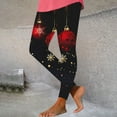 thumbnail image 4 of Jsaierl Christmas Cute Graphic Tummy Control Yoga Pants for Women Lightweight High Waist Capris Legging Casual Workout, 4 of 5