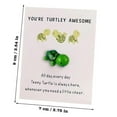 thumbnail image 3 of Clearance! Pocket Hug Turtle You're Turtley Inspirational Gift With Card Thank You Note Cards Greeting Card Sea Turtle Figure Pocket Hug Gift For Friends And Family Cards, 3 of 8