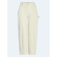 thumbnail image 5 of Free Assembly Women's Striped High Rise Cropped Barrel Jeans, 26" Inseam, Sizes 0-16, 5 of 6