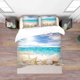 thumbnail image 2 of 3D Tropical Beach Starfish Blue Sea Funda nórdica Juego de cama Set Funda nórdica, 2 of 3