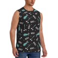 thumbnail image 2 of Pofeuu Golf Bags And Balls Print Men's Muscle T-Shirt, Sleeveless, Muscle Tank, Classic Muscle Tee Top For Men Casual Sleeveless Muscle T-Shirt Trendy Clothes-Medium, 2 of 7
