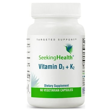 Seeking Health Vitamin D3   K2, 60 Vegetarian Capsules