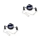 thumbnail image 2 of Wosthever Cinturón de entrenamiento de cuello multiusos, cabezas versátiles, arnés para varios entrenamientos, cabezas, ejercitador de arnés azul negro 2Conjunto, 2 of 6