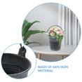 thumbnail image 3 of PAMINGONO 3pcs Black Bucket Simple Design Small Buckets with Handles Garden, 3 of 6