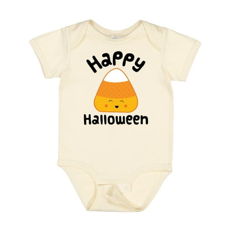 

Inktastic Happy Halloween Candy Corn Outfit Gift Baby Boy or Baby Girl Bodysuit