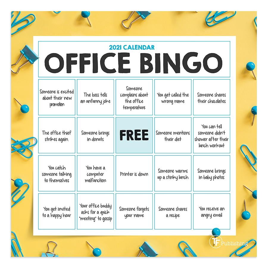 2021 Office Bingo Mini 7"x7" Calendar