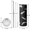 thumbnail image 6 of Axolotl Tumbler 20 oz Axolotl Travel Coffee Mug Skinny Tumblers with Lid and Straw Stainless Steel Insulated Axolotl Cup Axolotl Stuff Gifts for Women Girls, 6 of 6