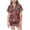 C76/Brown, variant on XIYON Cute Clothes For Girls Valentine's Day Girls Cute Printed Satin Like Homewear 2 Piece Outfit With Comfortable Design 2-3 Years