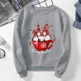 thumbnail image 4 of Pull de Noël pour Femmes Col Rond Cardigan d'Hiver Manches Longues Blouse Imprimée Graphique Mode Chandail en Molleton Mi-Longue Veste à Capuche Douce, 4 of 6