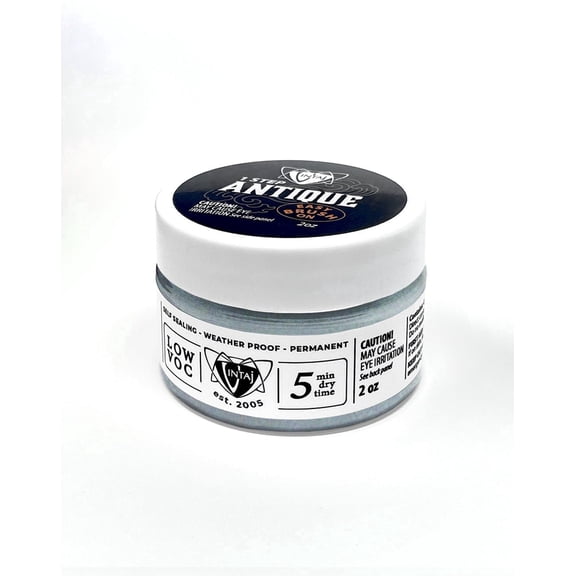 Vintaj 1 Step Antique Glaze, Metallic Gun Metal, 2oz