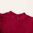 thumbnail image 5 of Younger Tree Baby Girl Fall Winter Dress Long Sleeve Turtleneck Vintage Knit Red Christmas Sweater Dresses Skirt Clothes for 4-5T, 5 of 8