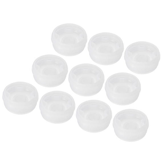 IBC Tote Lid Cover 2.2 Inch, Plastic Water Liquid Tank Capfor Food Chemical Industries Storage (White, Pack of 10)