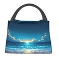 thumbnail image 1 of Disketp Night Sky Beach Scene Bolsa Térmica Estampada, Bolsa Térmica Aislante para Almuerzo, Playa y Campamento, 1 of 6