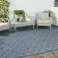 thumbnail image 2 of SAFAVIEH Courtyard Neville Geometric Indoor/Outdoor Area Rug, Navy/Grey, 9' x 12', 2 of 9