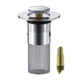 thumbnail image 1 of Hair Removal and Clog Sink Plug for Kitchen and Shower Stainless Steel, 1 of 9