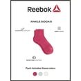 thumbnail image 4 of Reebok Women’s Cushion Ruffle Ankle Socks, 10 Pack, Size 4-10, 4 of 6