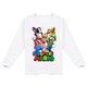thumbnail image 1 of 160cmblancoRopa para niños, Impresión de dibujos animados, Deportes de ocio, Camiseta de manga larga, Top para niños esquí esquí Gafas de esquí, 1 of 2