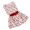thumbnail image 4 of Robe pour Chien Mignonne Motif Ladybug et Herbe Confortable Respirante pour Chiot Fille Printemps Été Rose L, 4 of 14